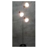 Contemporary 3-light metal floor lamp