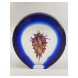 Pospichal signed art glass desk ornament