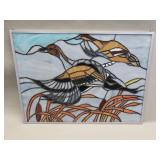 Stained glass duck panel
