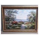 R. Phillipson oil painting on canvas