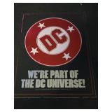 Vintage 1984 DC comics window sticker