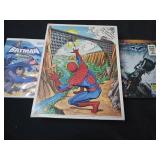 Lot of 3 Super hero collectibles Wii game, DVD,