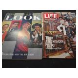 Lot of 2 magazines: Look and Life