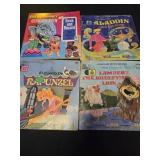 Lot of 4 vinyl LPs books