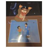 Lot of 2 celluloid pictures