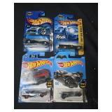 Lot of 4 Batman Hot Wheels cars