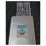 Lot of 3 Disney collectibles DVD and 2 spoons