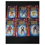 Lot of 6 vintage 2003 Spider-Man and the Marvel