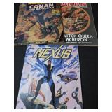 Lot of 2 Conan comics and a Nexus comic