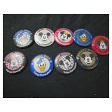 Lot of 9 Tokyo Disneyland pins