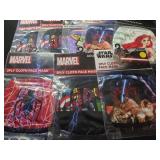 Lot of 8 assorted face masks Disney Marvel and