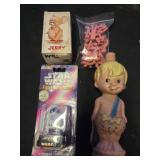 Lot of 4 assorted items and toys
