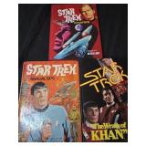 Lot of 3 vintage 1975,1983,1979  Star Trek hard