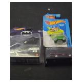 Lot of 3 toy cars Batman and Hot Wheels
