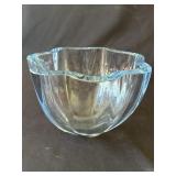 Vintage signed glass bowl