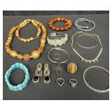 Group of costume jewelry