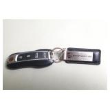 Porsche key fob on keyring