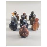 10 Asian snuff bottles