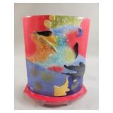 Handmade fused glass table lamp