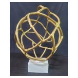 Mercana & Decor brass tone aluminum sphere