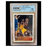 1996/97 Topps Kobe Bryant rookie card graded 10