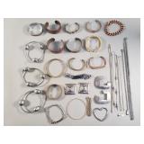 Costume jewelry bracelets, necklaces, etc