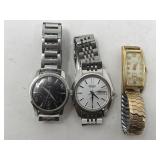 Group of three vintage watches
