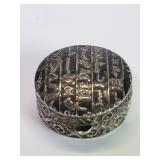 Silver 909 Egyptian style pill box