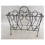 Mid-century wire magazine rack