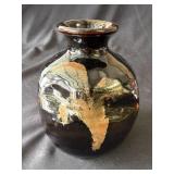 Glazed ceramic vase