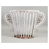 Vintage wrought iron planter