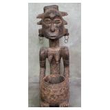 African Luba Mboko divination wood sculpture