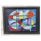 Art knight signed oil on canvas