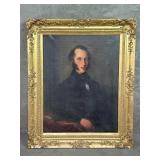 19th century oil on canvas portrait of a Victorian