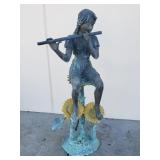 Bronze garden statue