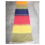 Vintage handmade runner rug