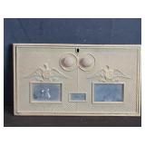 Antique brass eagle U.S. post office box door