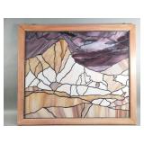 Stained glass panel