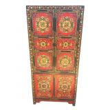 Vintage Tibetan scholar cabinet