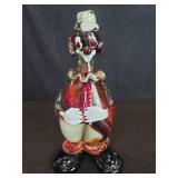 Vintage hand blown glass clown figure