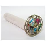 Vintage composite, brass and stained glass