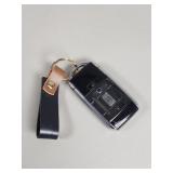 Rolls Royce key fob on leather keyring