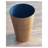 Scandinavian mid-century teak waste paper basket