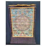Tibetan Buddhist mandala thangka painting on