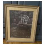 Signed Marguerite Fields lithograph "Eternal Love"