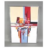 Signed Robert Coons oil on canvas abstract