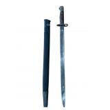 WWI British 1907 pattern bayonet with scabbard