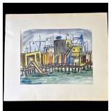 1949 P. Resnack signed watercolor painting