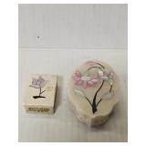 Vintage Indian soapstone and marble trinket b