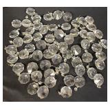 Group of crystal chandelier pieces